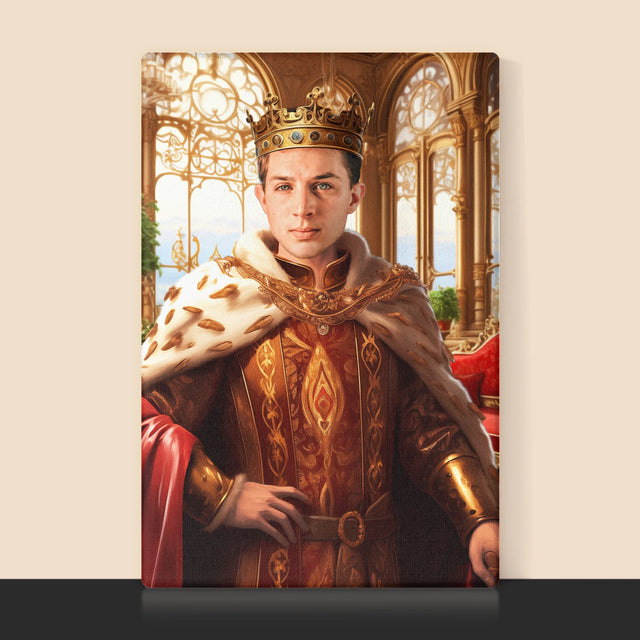 Königsporträt: Herrscher - Druck Mit Rahmen 30X40
