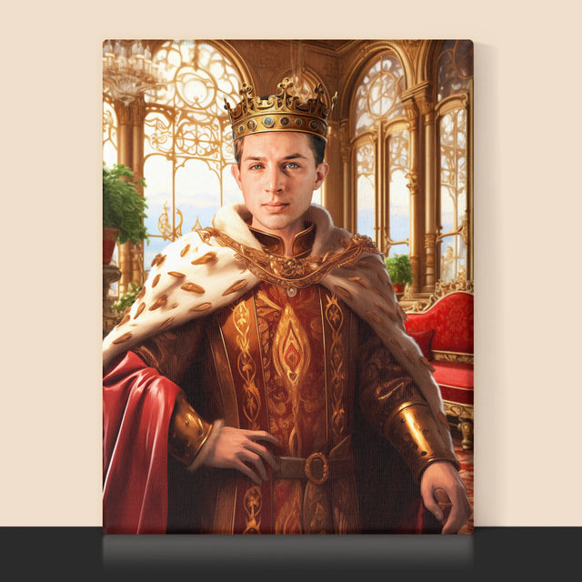 Königsporträt: Herrscher - Druck Mit Rahmen 30X40