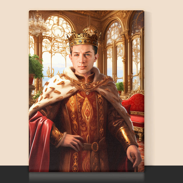 Königsporträt: Herrscher - Druck Mit Rahmen 30X40