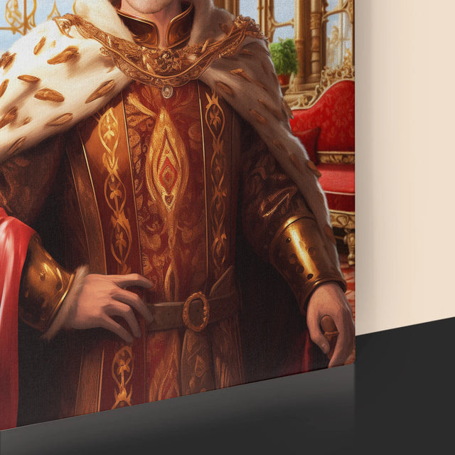 Königsporträt: Herrscher - Druck Mit Rahmen 30X40