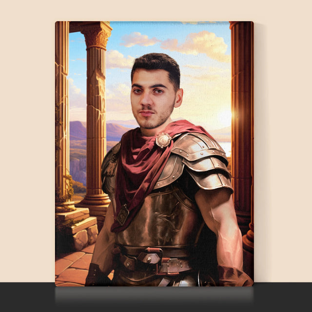 Königsporträt: Kämpfer - Druck Mit Rahmen 30X40