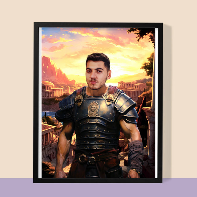 Königsporträt: Römer - Druck Mit Rahmen 30X40