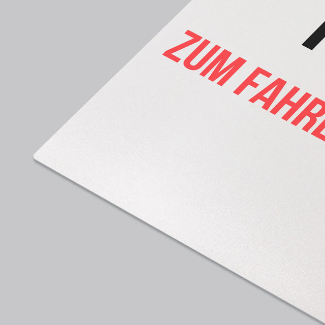 Foto Und Unterschrift: Zum Fahren Geboren - Schreibtischunterlage