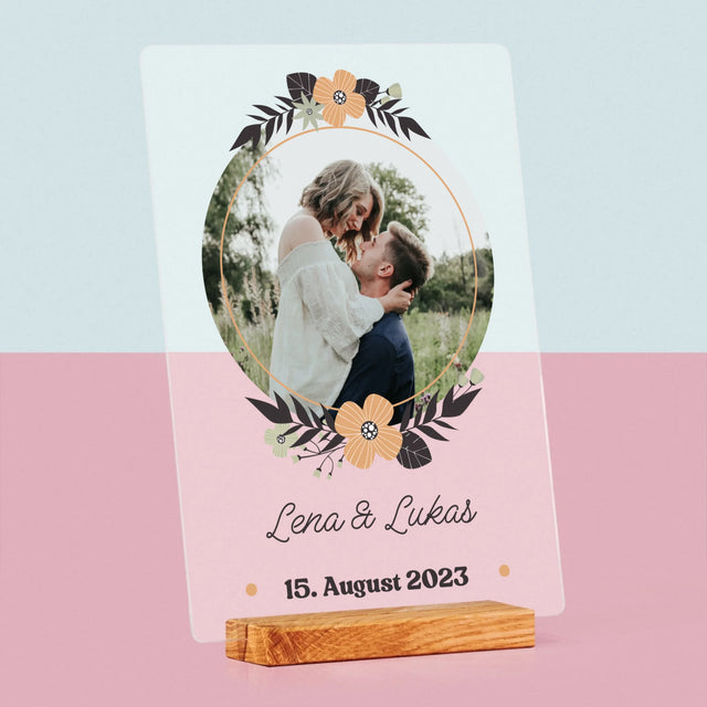 Foto Und Unterschrift: Verliebte - Druck Auf Acrylglas