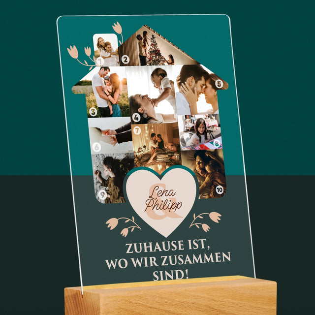 Form-Collage: Familienhaus - Druck Auf Acrylglas