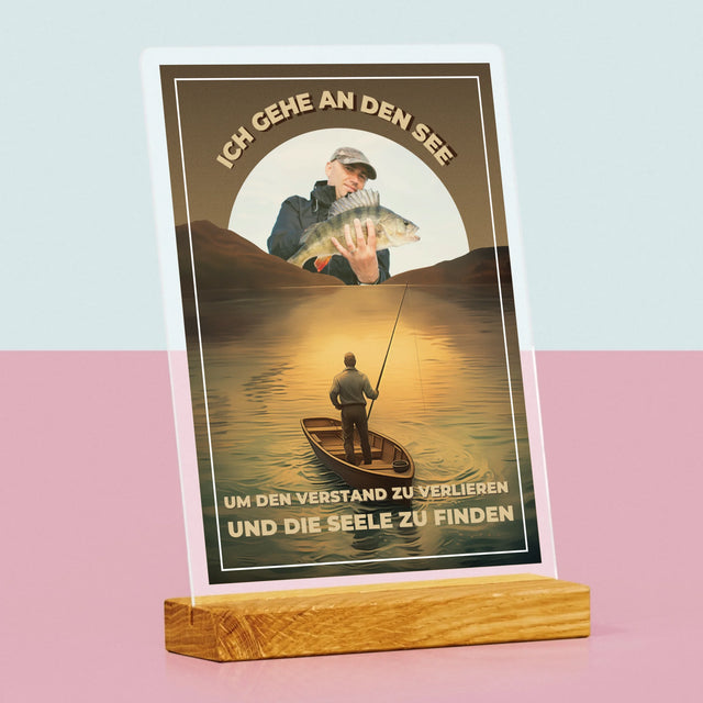 Foto Und Unterschrift: Ich Gehe An Den See - Druck Auf Acrylglas