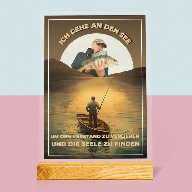 Foto Und Unterschrift: Ich Gehe An Den See - Druck Auf Acrylglas