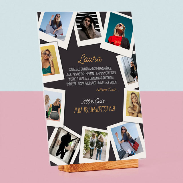 Fotocollage: Geburtstagswünsche - Druck Auf Acrylglas