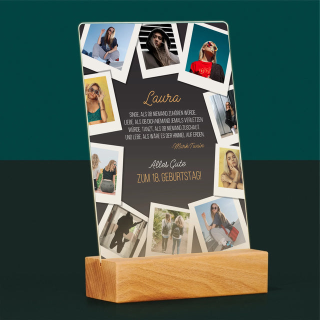 Fotocollage: Geburtstagswünsche - Druck Auf Acrylglas