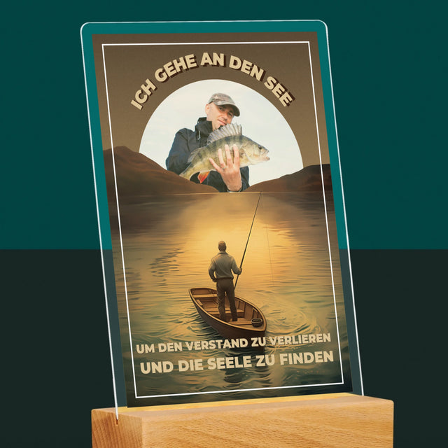 Foto Und Unterschrift: Ich Gehe An Den See - Druck Auf Acrylglas