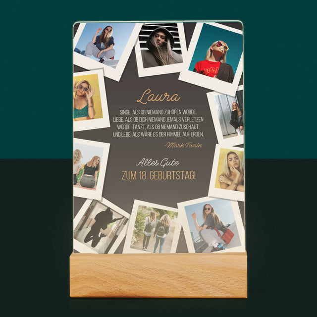 Fotocollage: Geburtstagswünsche - Druck Auf Acrylglas