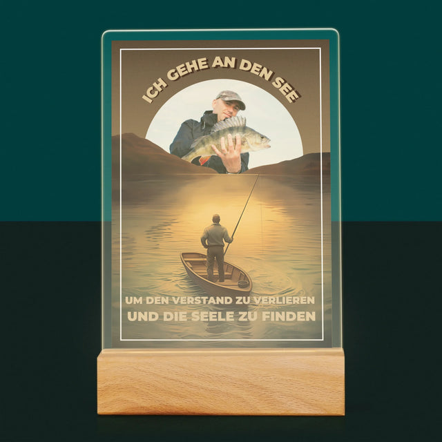 Foto Und Unterschrift: Ich Gehe An Den See - Druck Auf Acrylglas