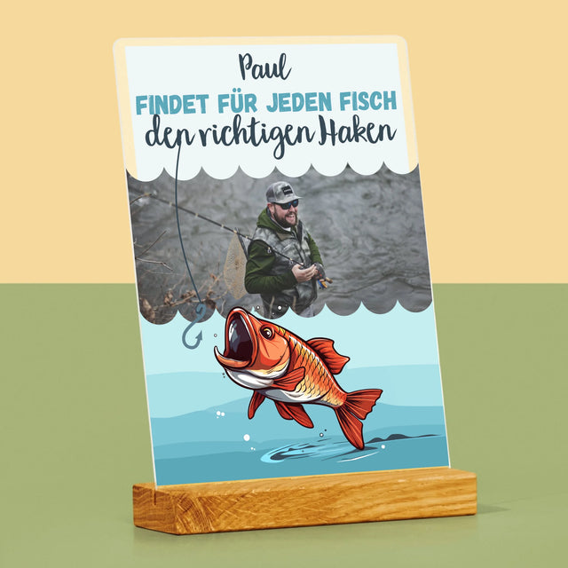 Foto Und Unterschrift: Den Haken Finden - Druck Auf Acrylglas