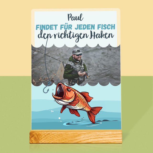 Foto Und Unterschrift: Den Haken Finden - Druck Auf Acrylglas