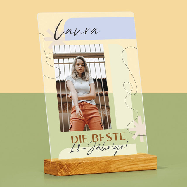 Foto Und Unterschrift: Beste 18-Jährige - Druck Auf Acrylglas