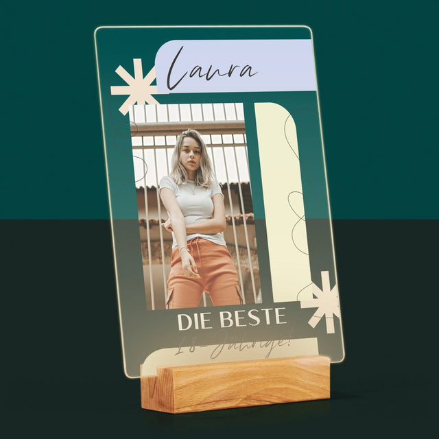 Foto Und Unterschrift: Beste 18-Jährige - Druck Auf Acrylglas