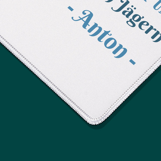 Foto Und Unterschrift: Der Wolf Unter Den Jägern - Mauspad