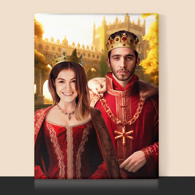 Königsporträt: Königin - Druck Mit Rahmen 30X40