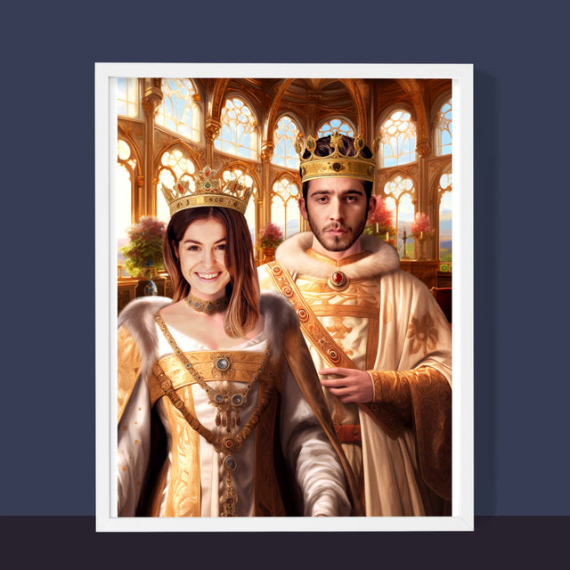 Königsporträt: Königshochzeit - Druck Mit Rahmen 30X40