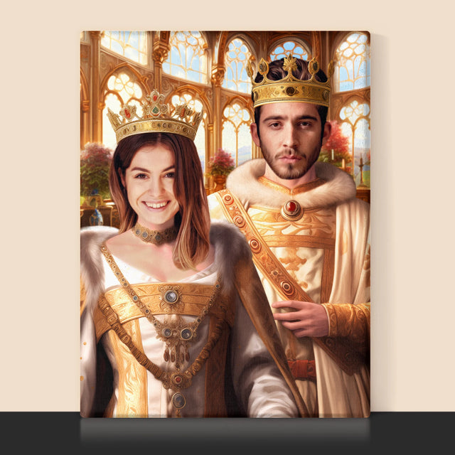 Königsporträt: Königshochzeit - Druck Mit Rahmen 30X40