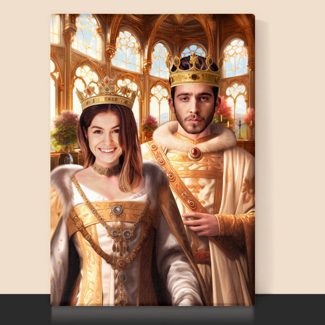 Königsporträt: Königshochzeit - Druck Mit Rahmen 30X40