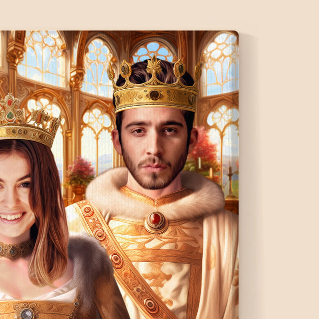 Königsporträt: Königshochzeit - Druck Mit Rahmen 30X40