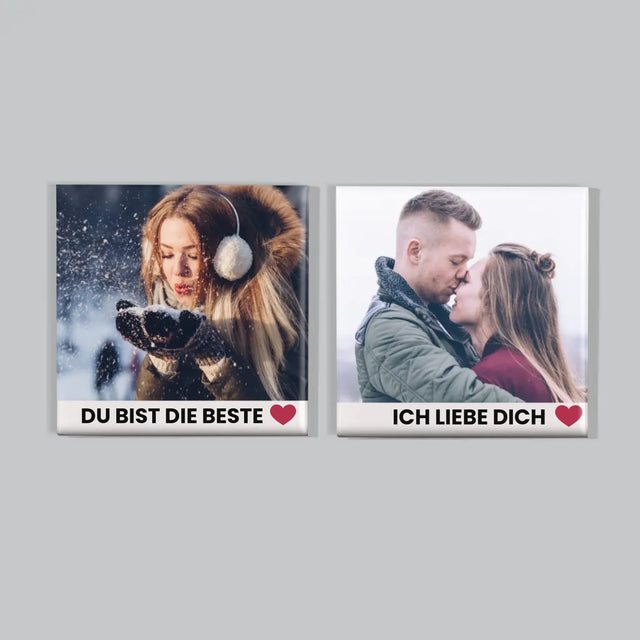 Foto Und Unterschrift: Positive Gedanken - Magneten-Set