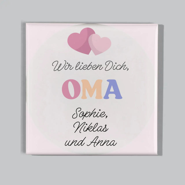 Fotocollage: Wir Lieben Dich, Oma - Magneten-Set