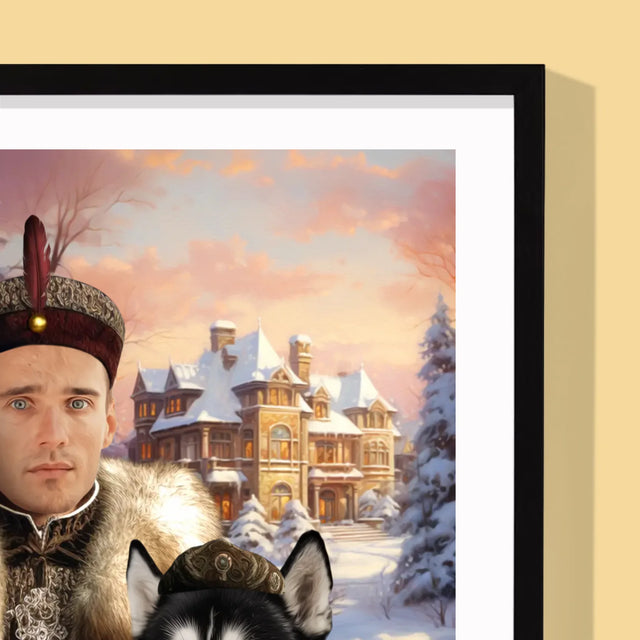 Königsporträt: Aristokratie - Druck Mit Rahmen 30X40