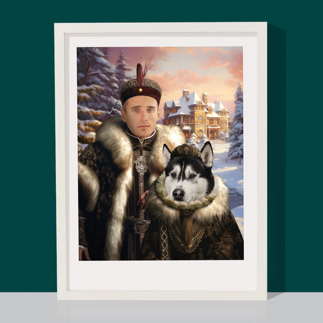 Königsporträt: Aristokratie - Druck Mit Rahmen 30X40