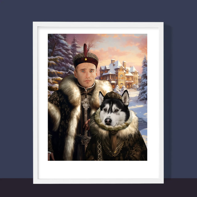 Königsporträt: Aristokratie - Druck Mit Rahmen 30X40