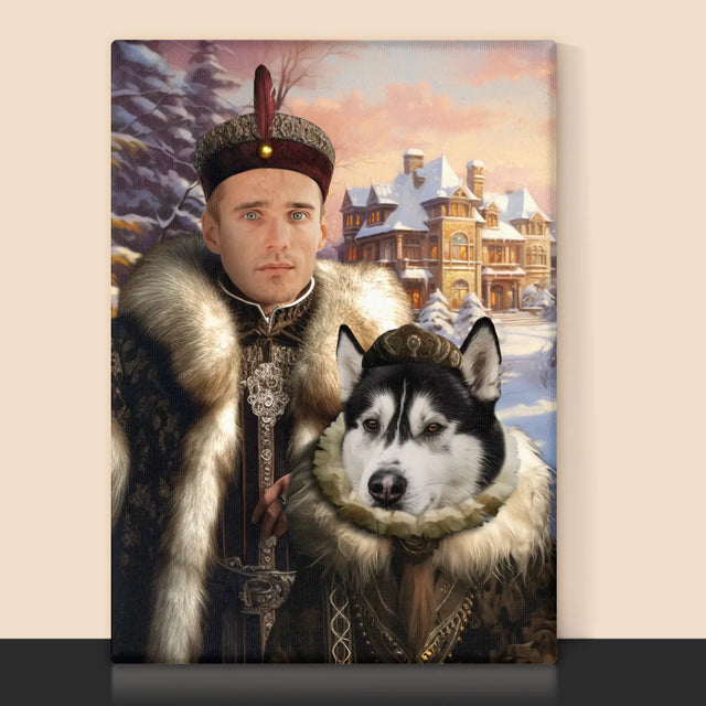 Königsporträt: Aristokratie - Druck Mit Rahmen 30X40