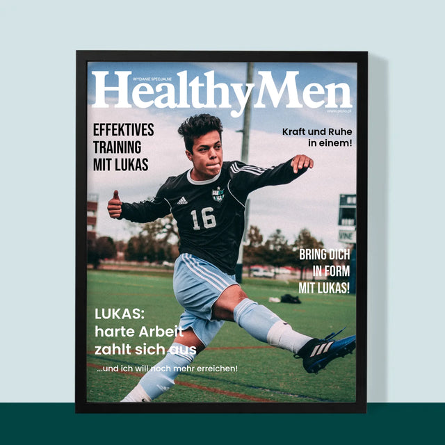 Magazin-Cover: Healthymen - Druck Mit Rahmen 30X40