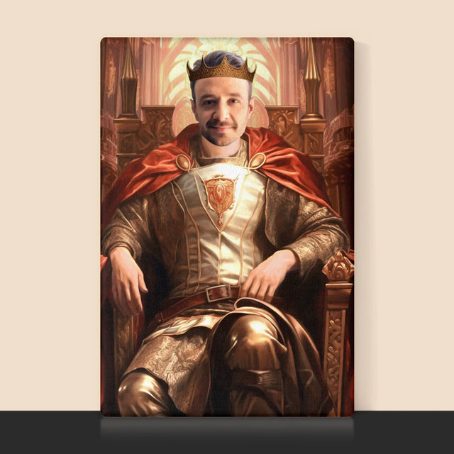 Königsporträt: Königsthron - Druck Mit Rahmen 30X40