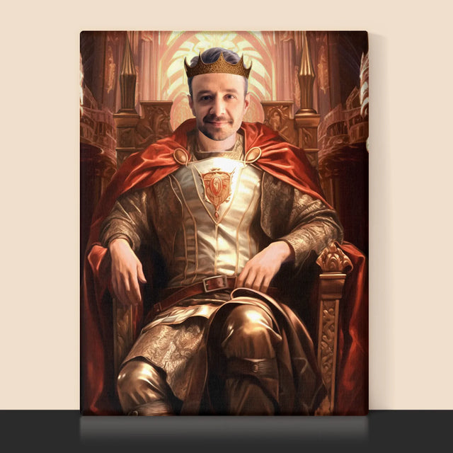 Königsporträt: Königsthron - Druck Mit Rahmen 30X40