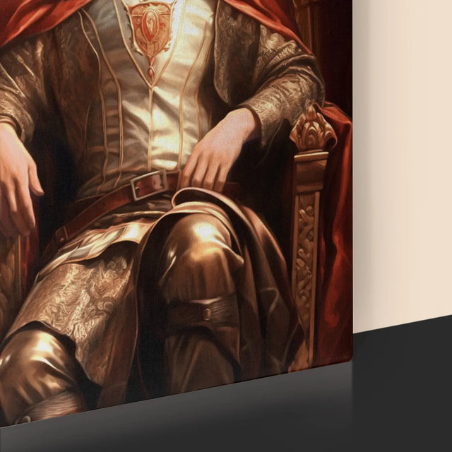 Königsporträt: Königsthron - Druck Mit Rahmen 30X40