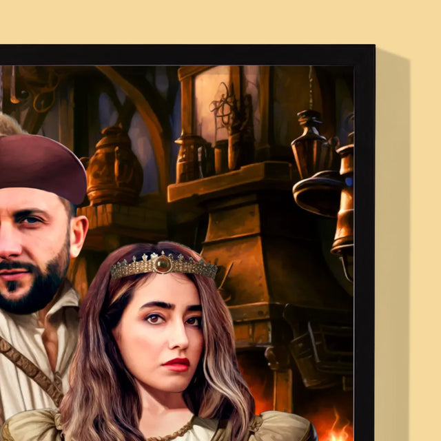 Königsporträt: Aristokratisches Duo - Druck Mit Rahmen 30X40