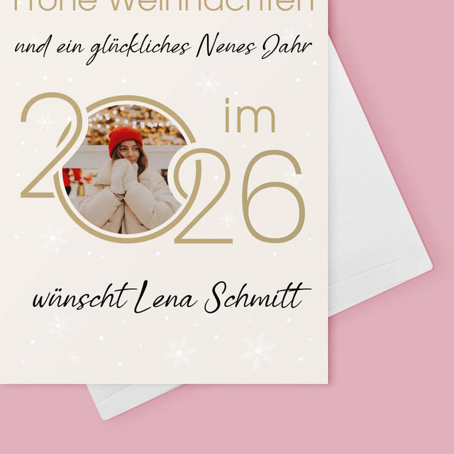 Fotocollage: Ein Glückliches Neues Jahr - Glückwunschkarte