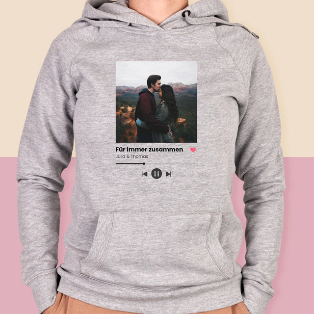 Foto Und Unterschrift: Ihr Foto Spotify - Kapuzenpullover Für Damen
