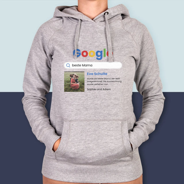 Foto Und Unterschrift: Beste Mama Google-Suche - Kapuzenpullover Für Damen