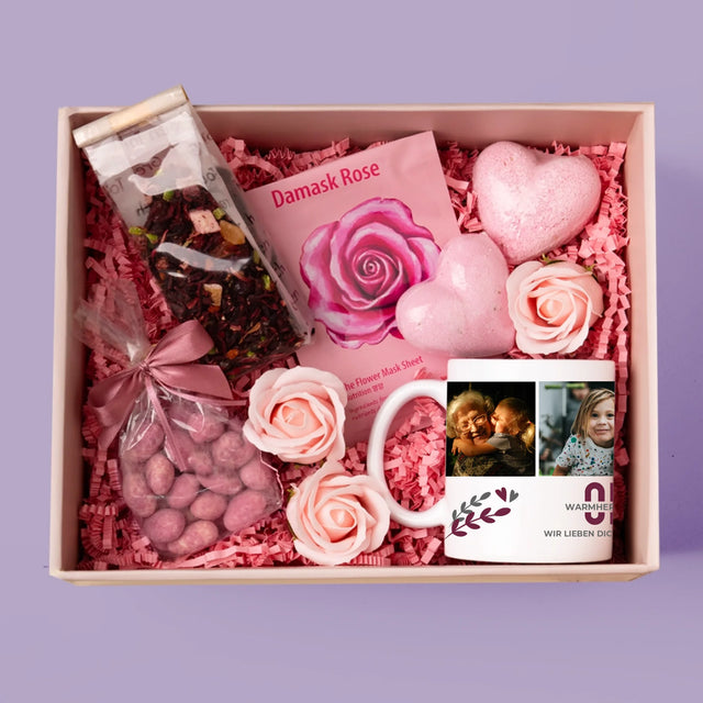 Fotocollage: Oma - Geschenkset Mit Tasse Und Wellnessartikeln