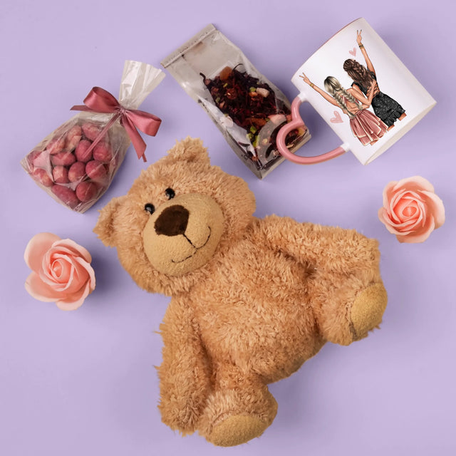 Avatar Creator: Freundinnen 18. Geburtstag - Geschenkset Mit Tasse, Teddybär Und Süßigkeiten