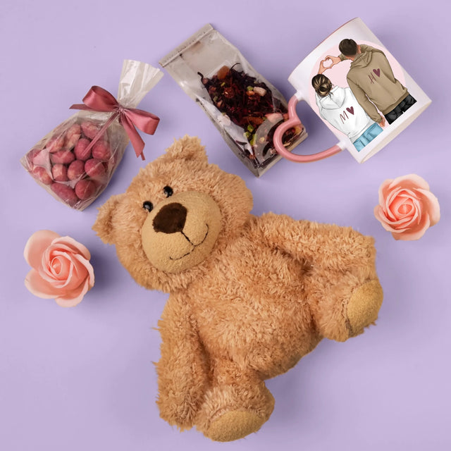 Avatar Creator: Paar Herz - Geschenkset Mit Tasse, Teddybär Und Süßigkeiten