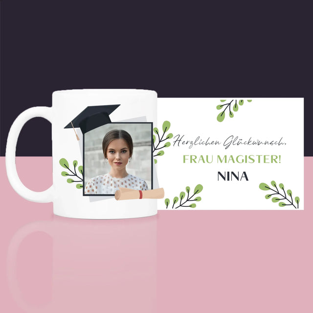 Foto Und Unterschrift: Herzlichen Glückwunsch - Geschenkset Mit Tasse, Tee Und Süßigkeiten