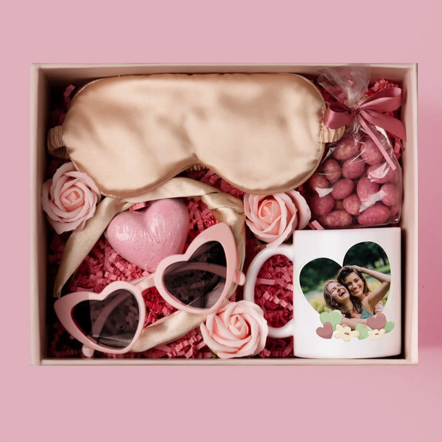 Foto Und Unterschrift: Willst Du Mein Trauzeugin Werden?  - Geschenkset Mit Einer Tasse Und Einem Satin-Haarband