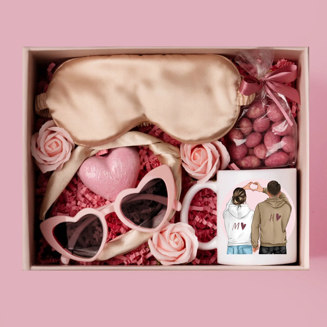 Avatar Creator: Paar Herz - Geschenkset Mit Einer Tasse Und Einem Satin-Haarband