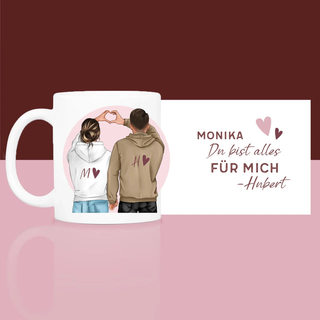 Avatar Creator: Paar Herz - Geschenkset Mit Einer Tasse Und Einem Satin-Haarband