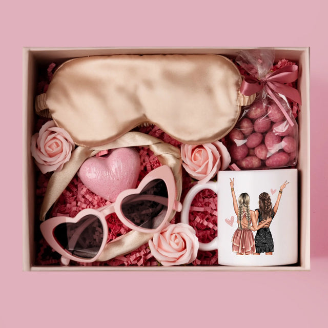 Avatar Creator: Freundinnen 18. Geburtstag - Geschenkset Mit Einer Tasse Und Einem Satin-Haarband