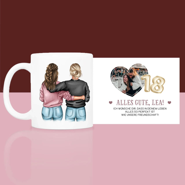 Avatar Creator: 18. Geburtstag Einer Freundin - Geschenkset Mit Einer Tasse Und Einem Satin-Haarband