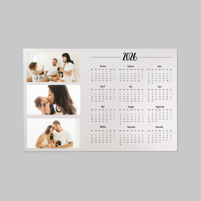 Fotocollage: Ihr Kalender - Schreibtischunterlage